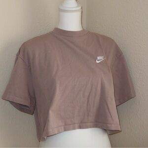 Nike Women's Taupe Crop Top